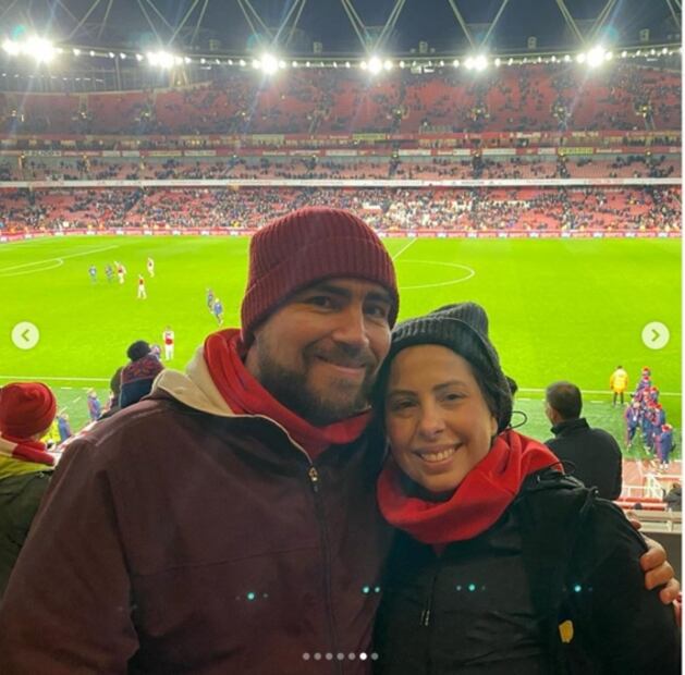 Sopitas recuerda a su hijo Lucas en el estadio del Arsenal
