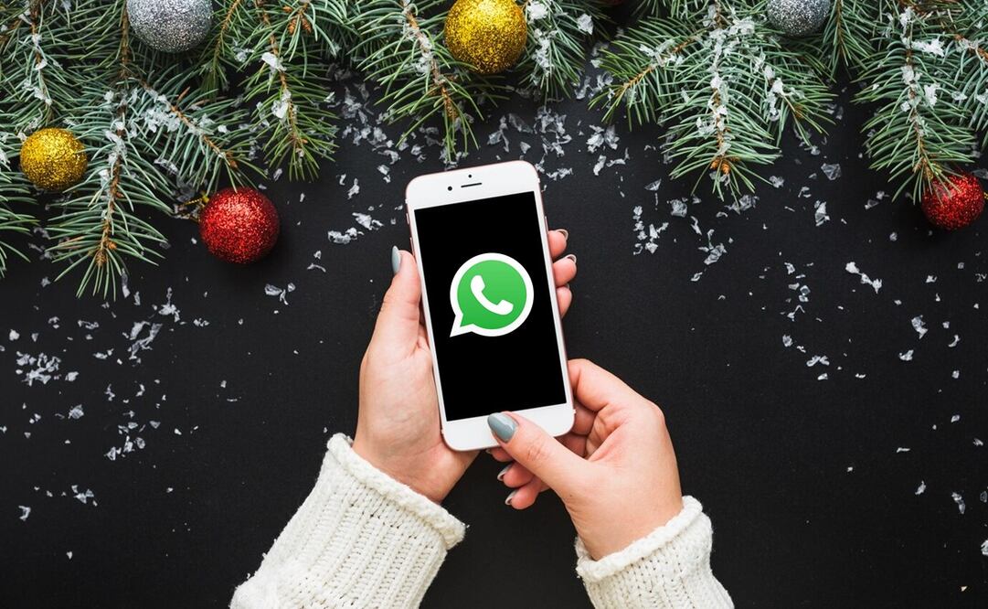Envía mensajes navideños a tus seres queridos vía WhatsApp. Foto: Especial