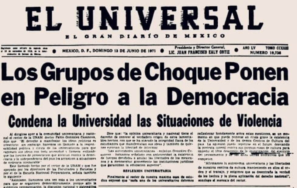 ROMA en EL UNIVERSAL. Así era México en 1971