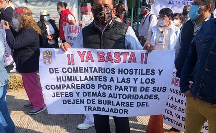 Protestan trabajadores de la salud para exigir equipos de seguridad