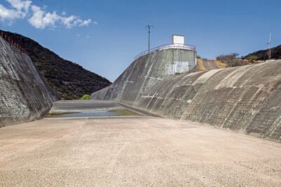 Presas de la entidad, al 13% de su capacidad