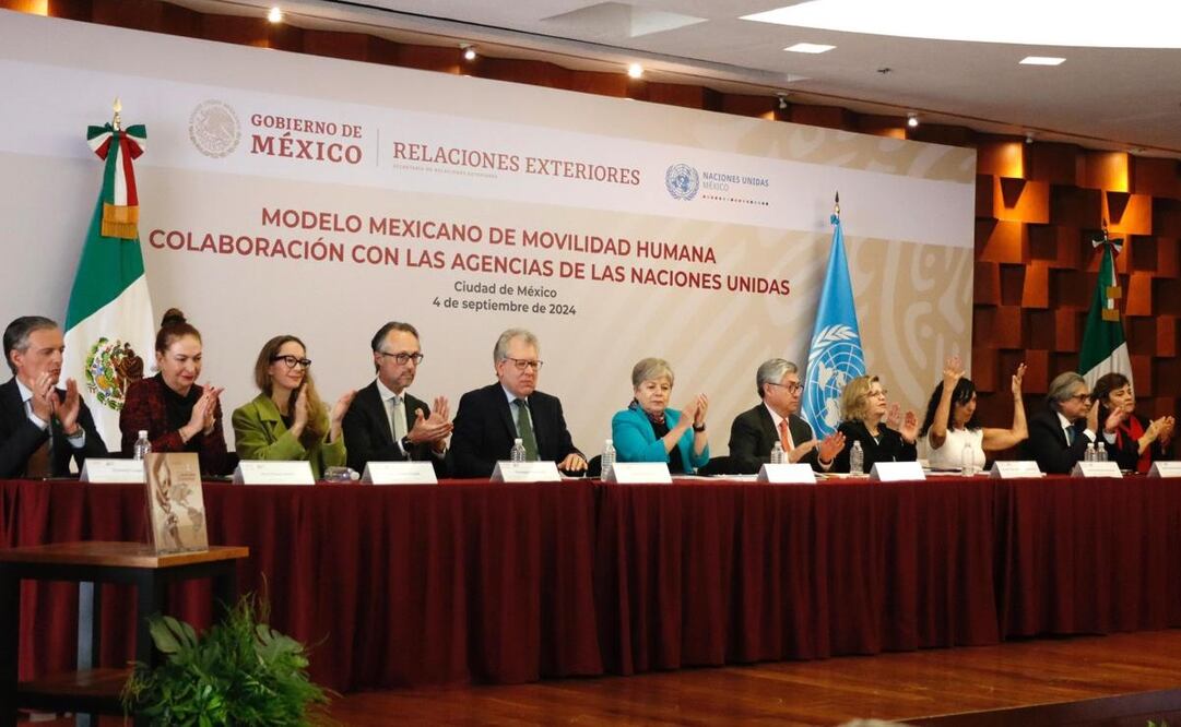 Presentación del libro sobre el Modelo Mexicano de Movilidad Humana en la Cancillería. Foto: SRE