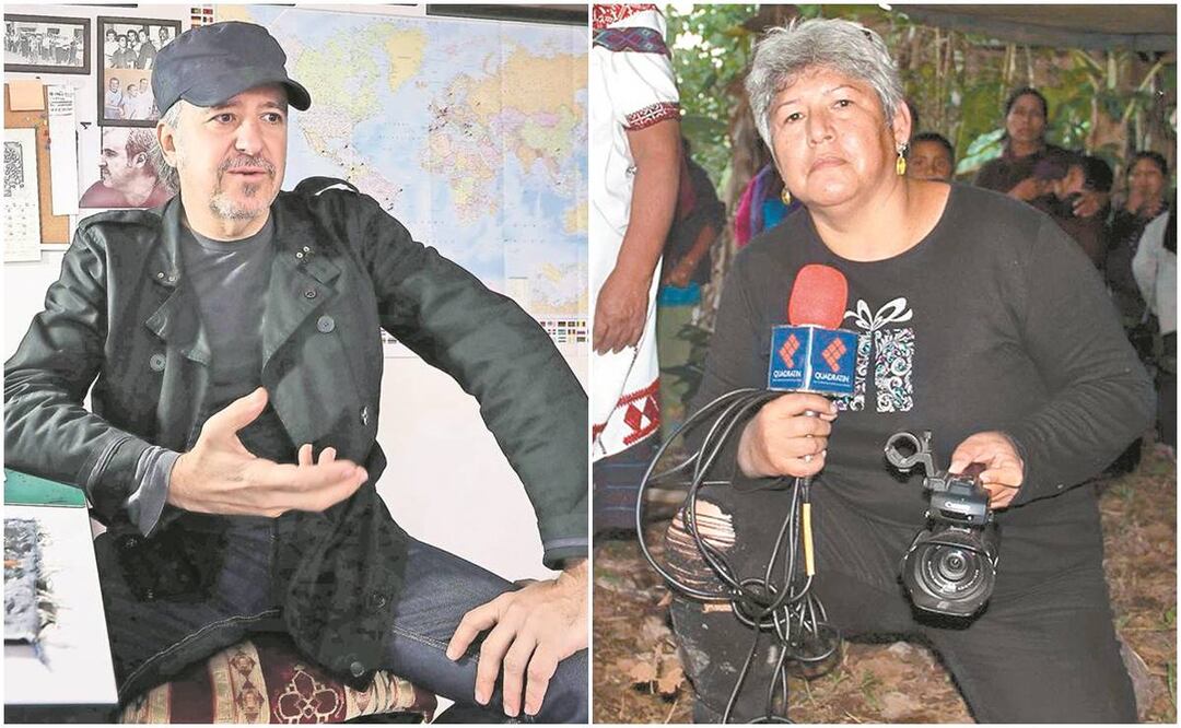 El cartón Libertad periodística fue publicado por EL UNIVERSAL el 25 de mayo de 2019; María de Jesús Peters celebró el segundo premio que recibió su fotografía de la migrante Fabiola y su hijo en un centro del INM. Fotos: ARCHIVO EL UNIVERSAL