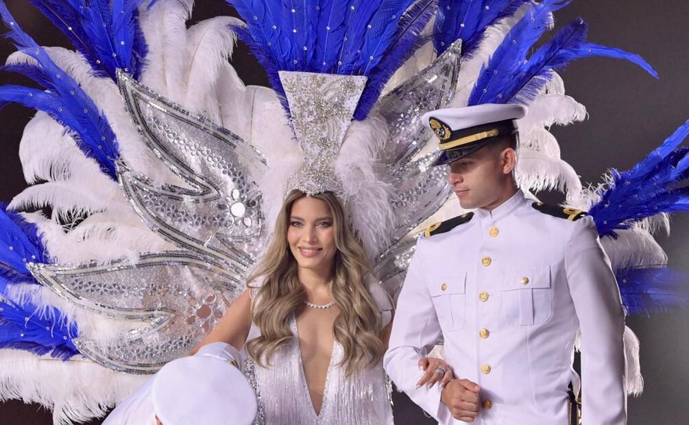 La reconocida actriz veracruzana Adriana Fonseca fue coronada como Reina del Carnaval Veracruz 2025. Foto: Especial