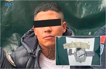 Entre dos roban dólares a usuario del AICM; policías de la SSC capturan a uno