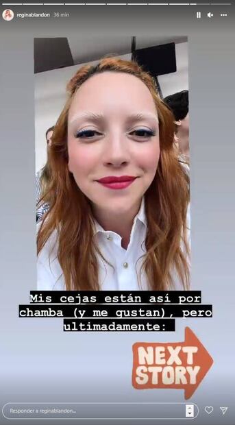 Regina Blandón alborota a fans con el nuevo aspecto de sus cejas