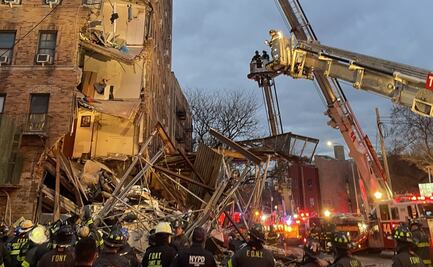 VIDEO. Edificio colapsa parcialmente en el Bronx; equipos de rescate buscan víctimas