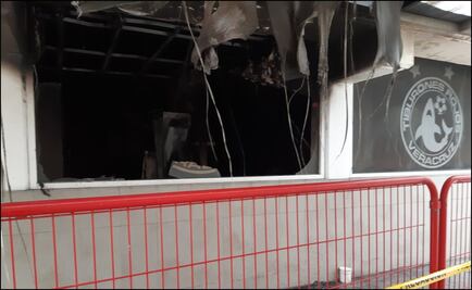 ​Vestidor de los Tiburones, inservible tras incendio