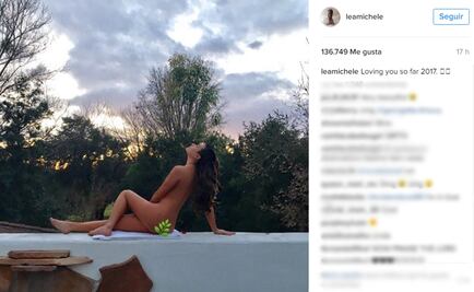 Lea Michele recibe 2017 desnuda