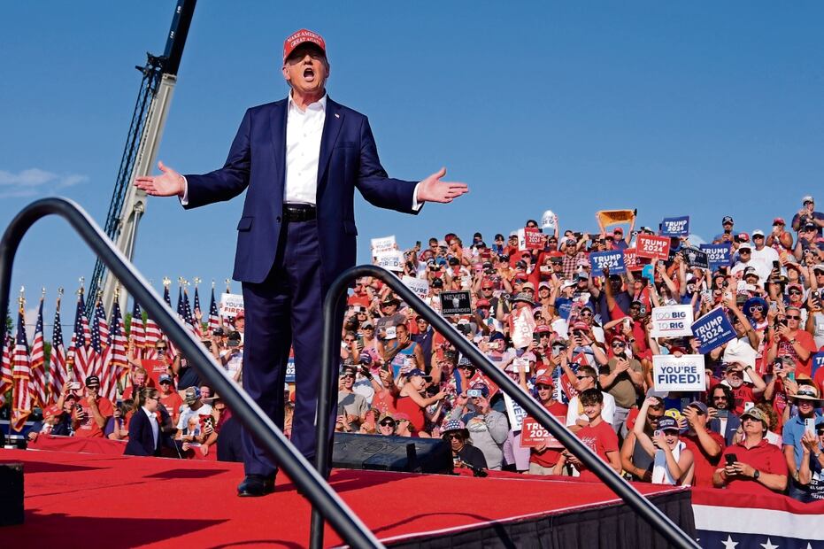Trump ha dicho desde hace tiempo que cree que puede ganar Nueva York, a pesar de que es un estado abrumadoramente demócrata y de que ha perdido la entidad por más de 20 puntos porcentuales en las dos últimas elecciones. Foto: Archivo/El Universal