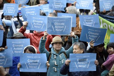 Marchan miles por cambio climático en Asia-Pacífico