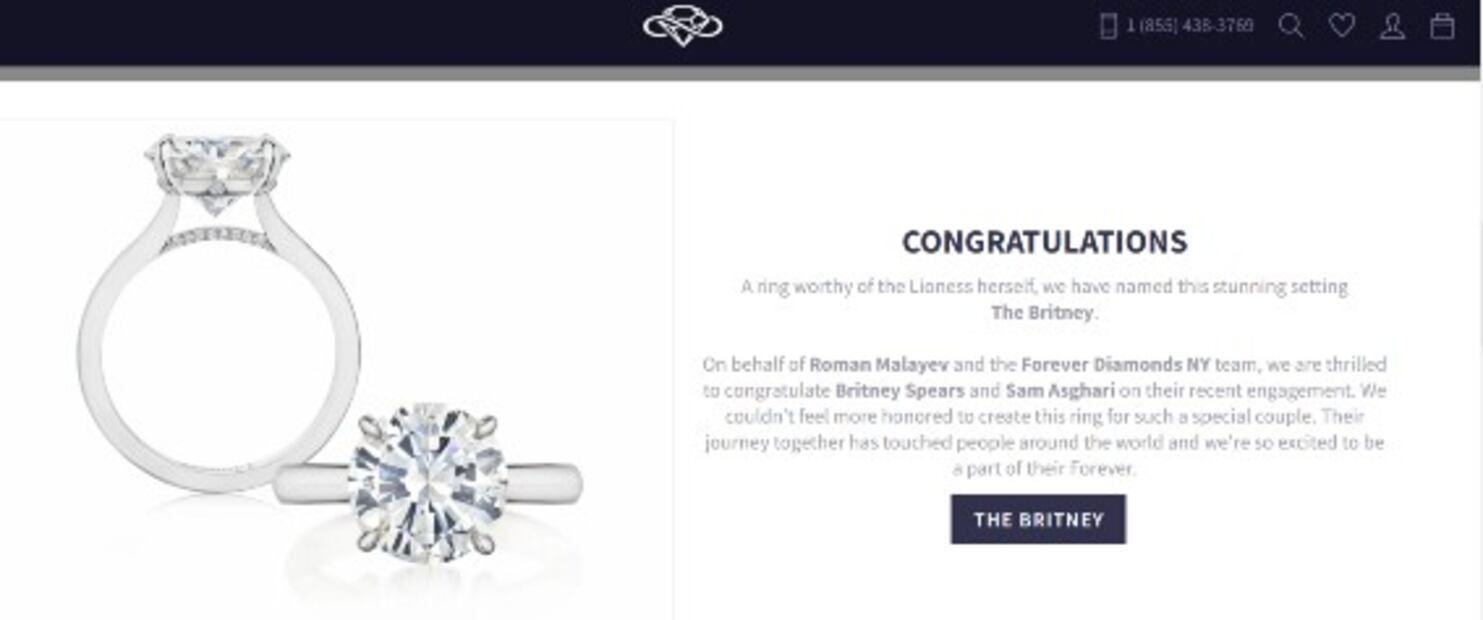 Oops! Britney Spears se compromete y estos son los detalles del lujoso anillo