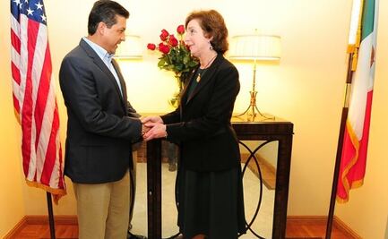 Gobernador de Tamaulipas se reúne con embajadora de EU