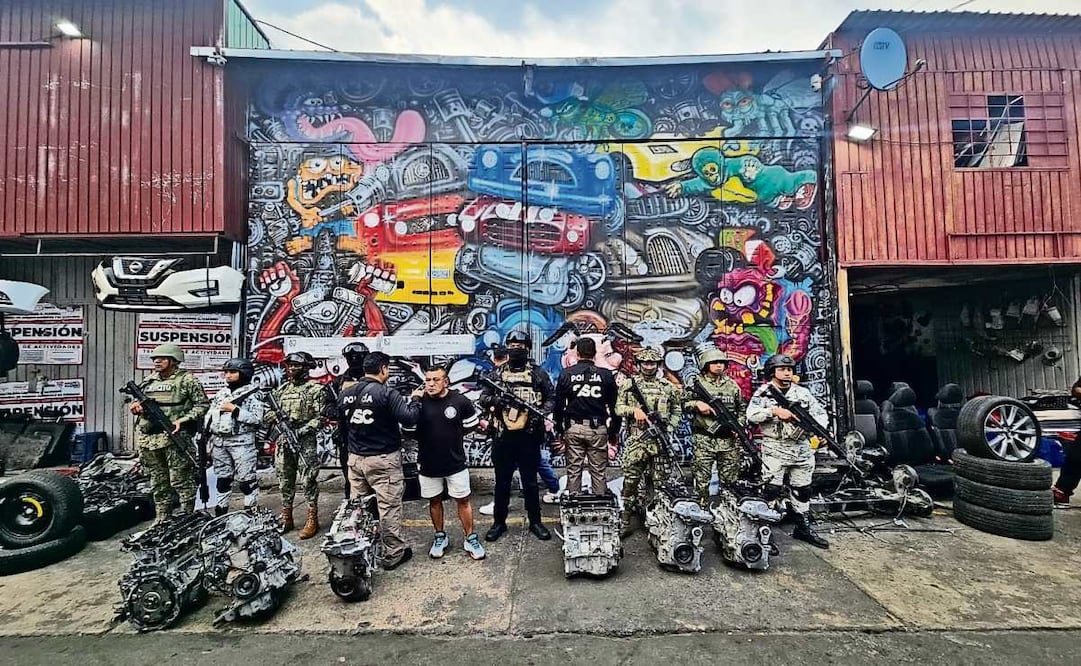 El pasado 1 de marzo la SSC dio a conocer la detención de El Mickey, encabeza una banda dedicada al robo de autopartes en la GAM. (31/03/2025) Foto: Especial