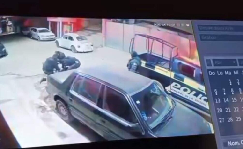 Policías de Hidalgo golpean y le piden 25 mil pesos a un joven (11/04/2025). Foto: Especial