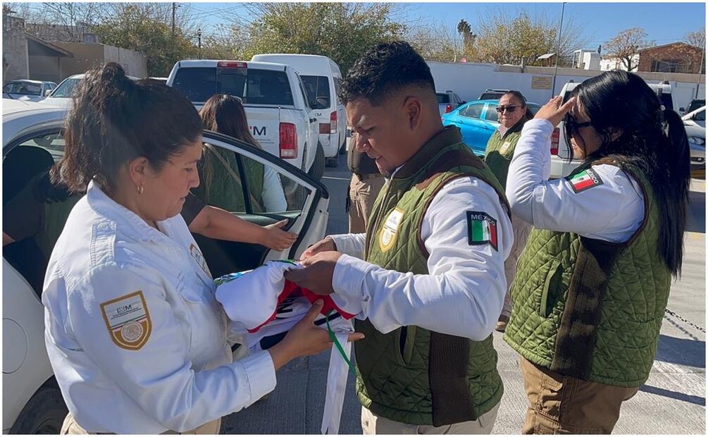 Despiden al agente del INM asesinado en Ciudad Juárez (2/01/2025). Foto: Especial