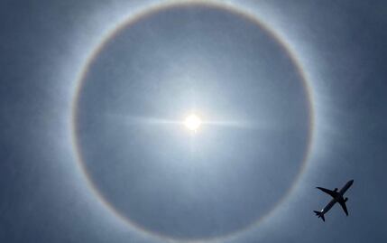 ¿Qué es un Halo Solar?; fenómeno óptico en el cielo sorprende a los capitalinos hoy, 24 de mayo