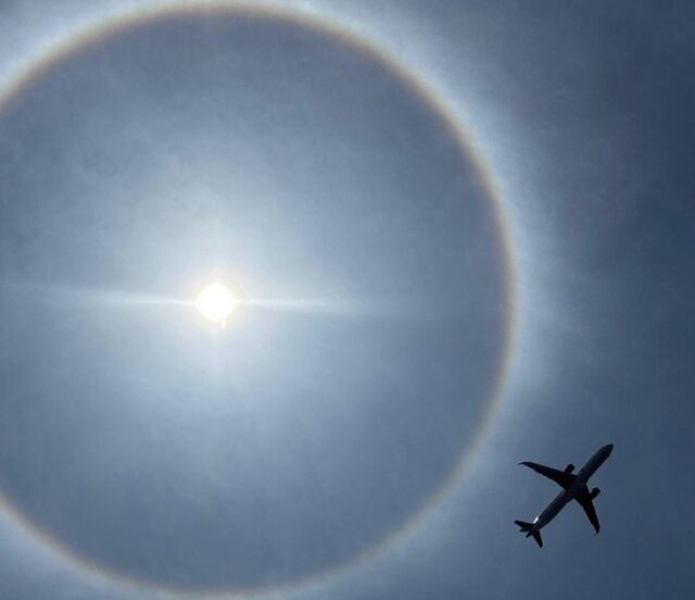 ¿Qué es un Halo Solar?; fenómeno óptico en el cielo sorprende a los capitalinos hoy, 24 de mayo
