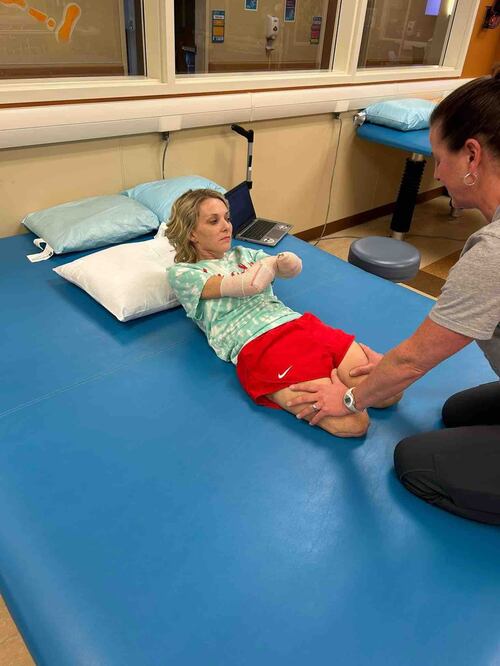 Lucinda Mullins ha estado progresando como se ve en sus fotos publicadas recientemente. Foto:  GoFundMe