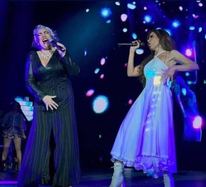 Comparan rostro de Gloria Trevi con el de Lucía Méndez 