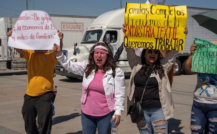 Trabajadores textiles protestan en Tijuana contra aranceles del 35%; advierten por cierre de empresas y despidos