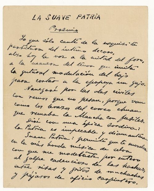 Publicarán los manuscritos de "La suave patria" y otros poemas de Ramón López Velarde