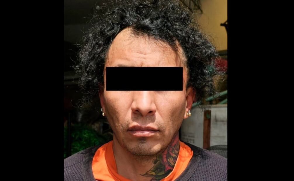 Yosafath “N”, principal operador de una célula delictiva dedicada a la extorsión. Foto: SSPC