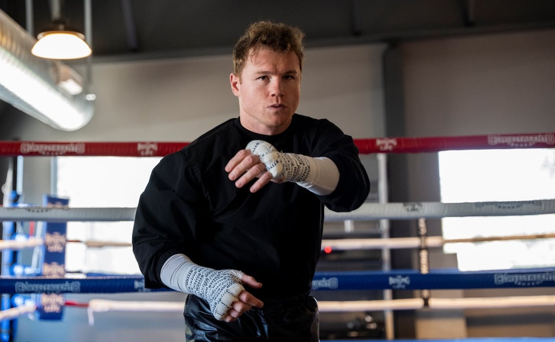 Saúl Álvarez nos dice que quiere imponerse a Edgar Berlanga, a más tardar, en ocho rounds. Foto: Canelo Team