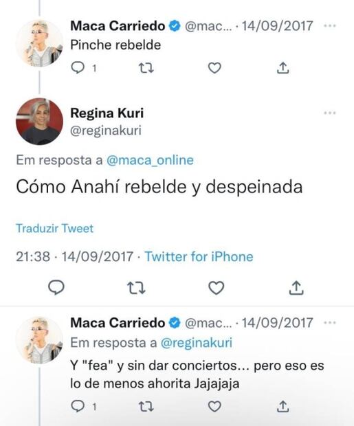 Anahí enfrenta a Maca Carriedo en pleno show en vivo: "Ya sé que te caigo medio gorda"