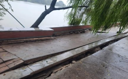 Colapsa obra recién entregada en Macuspana, Tabasco, pueblo natal de AMLO