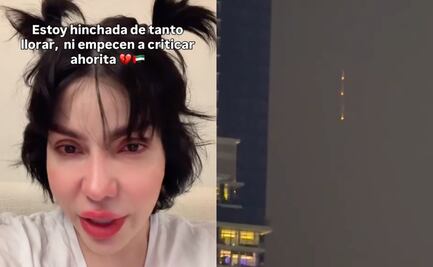Influencer Sol León capta misiles en Dubái tras bombardeo de Irán; “tengo miedo”