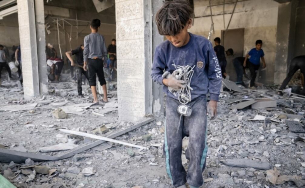 El templo de los libros, reducido a escombros en Gaza