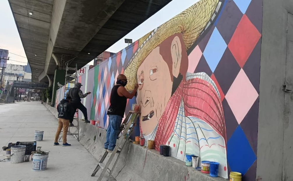 Con el mural se busca mejorar imagen y movilidad.
Foto: Gisela González.