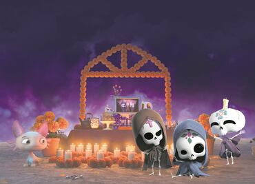 Calaveritas de azúcar animan la pantalla
