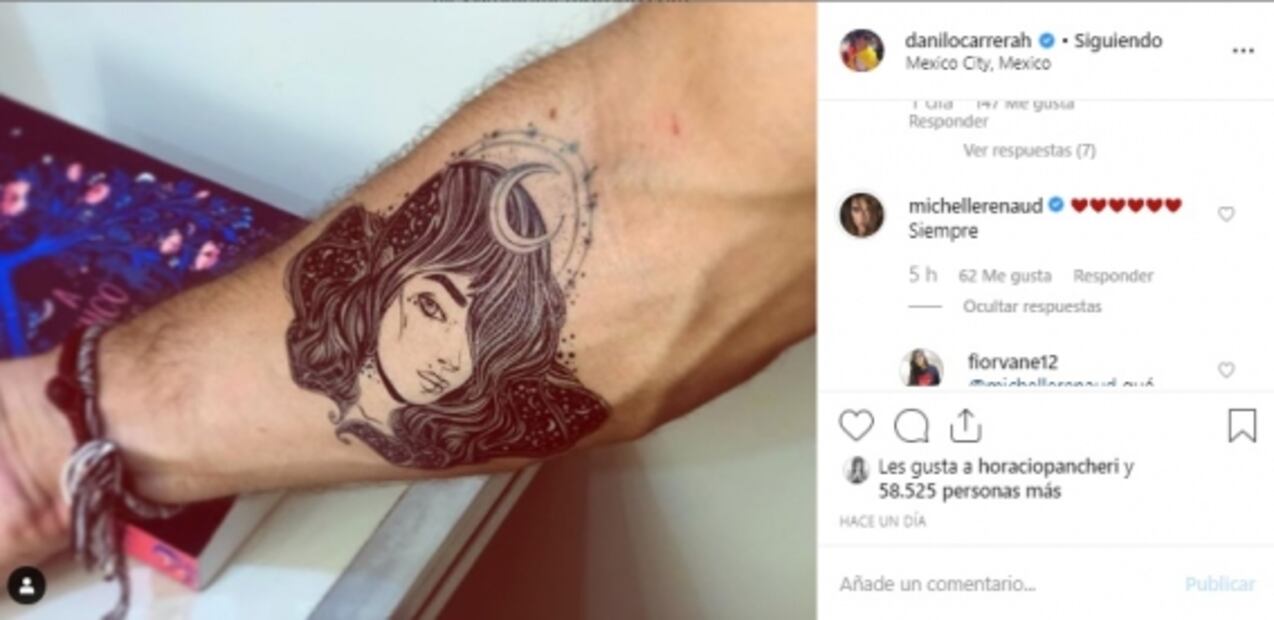 Danilo Carrera y Michelle Renaud presumen su amor