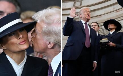 Del gesto de Hillary Clinton al sombrero de Melania; los momentos más curiosos de la toma de protesta de Trump