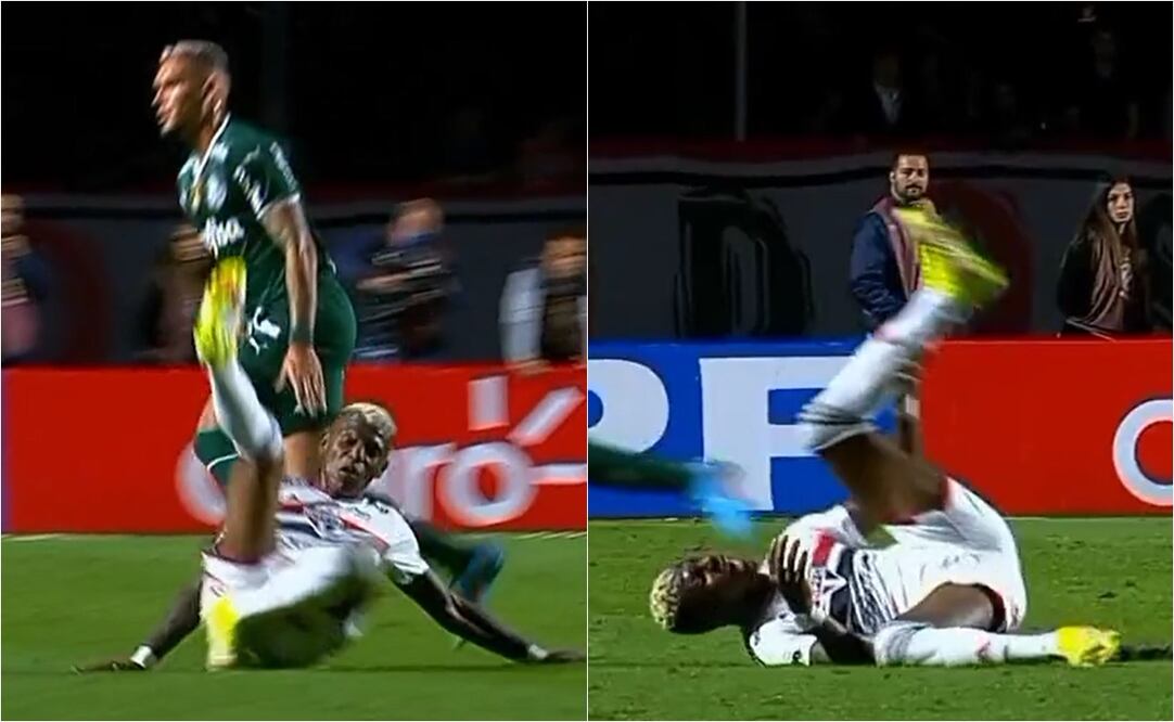 El defensor del Sao Paulo salió lesionado - FOTO: ESPECIAL