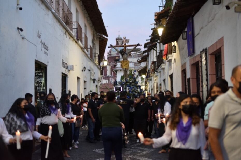 Encruzados de Taxco, tradición de hace 400 años vuelve a dos años de ausencia por Covid 