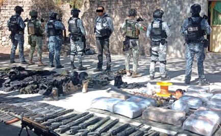 Caen cuatro integrantes de una célula delictiva en Zacatecas; les aseguran armas largas y explosivos