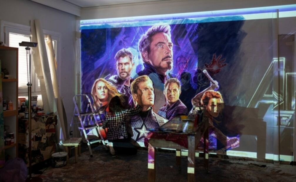 Artista griega plasma en carteles a los personajes de "Avengers: Endgame"