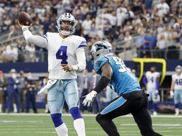 Los Dallas Cowboys le quitan el invicto a Carolina Panthers