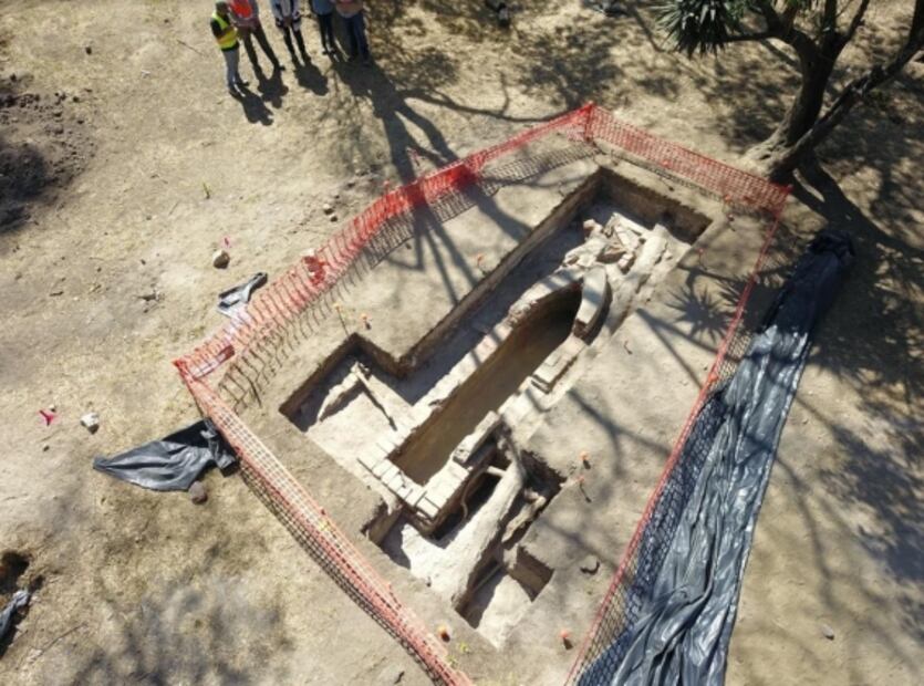 Emergen en Chapultepec muros del fortín de Casa Mata y restos de la Fábrica Nacional de Cartuchos