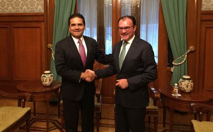 Hablan Aureoles y Videgaray sobre finanzas de Michoacán