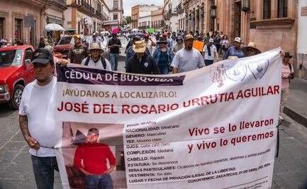 Marchan en Zacatecas para exigir liberación de "El Profe Chayo"; aseguran que su salud es delicada