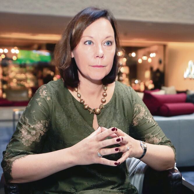 En la foto: Anne-Mari Virolainen, Ministra de comercio exterior de Finlandia. IRVIN OLIVARES. EL UNIVERSAL 