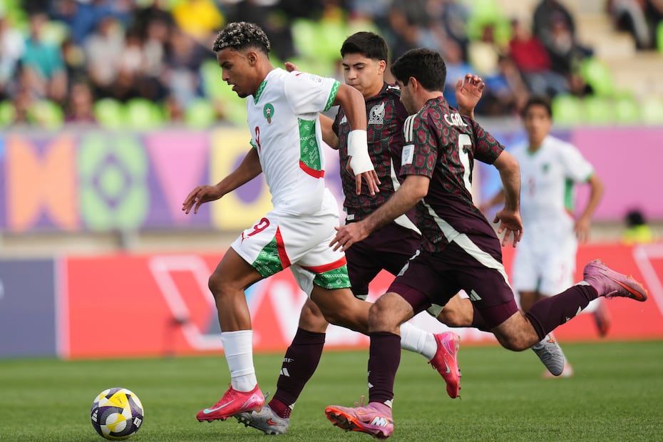 México y Marruecos en la Fase de Grupos del Mundial Sub-20, durante el partido celebrado en la cancha del Estadio Elías Figueroa Brander - Foto: AP