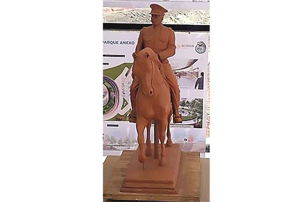 La escultura del general revolucionario será de bronce fundio. Foto: Especial