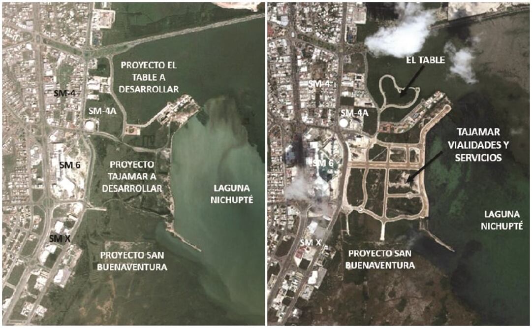 Los trabajos en Tajamar iniciaron en 2006. Se proyectaba que 74.24 hectáreas se destinaran para uso habitacional y comercial (GOOGLE)