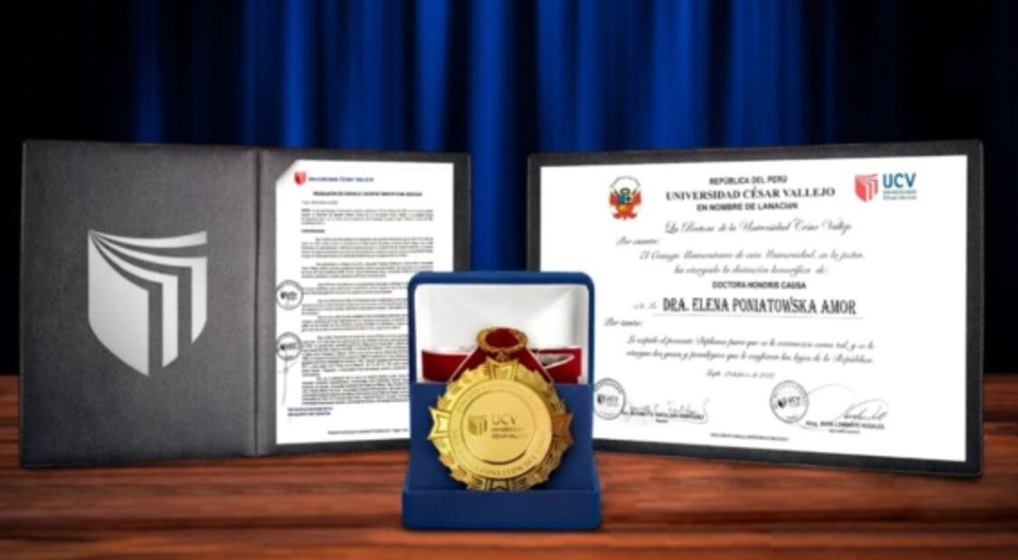 Elena Poniatowska recibe Doctorado Honoris Causa por la Universidad César Vallejo de Perú
