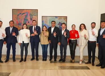 Gobernador de Puebla se reúne con Alejandro Armenta Mier